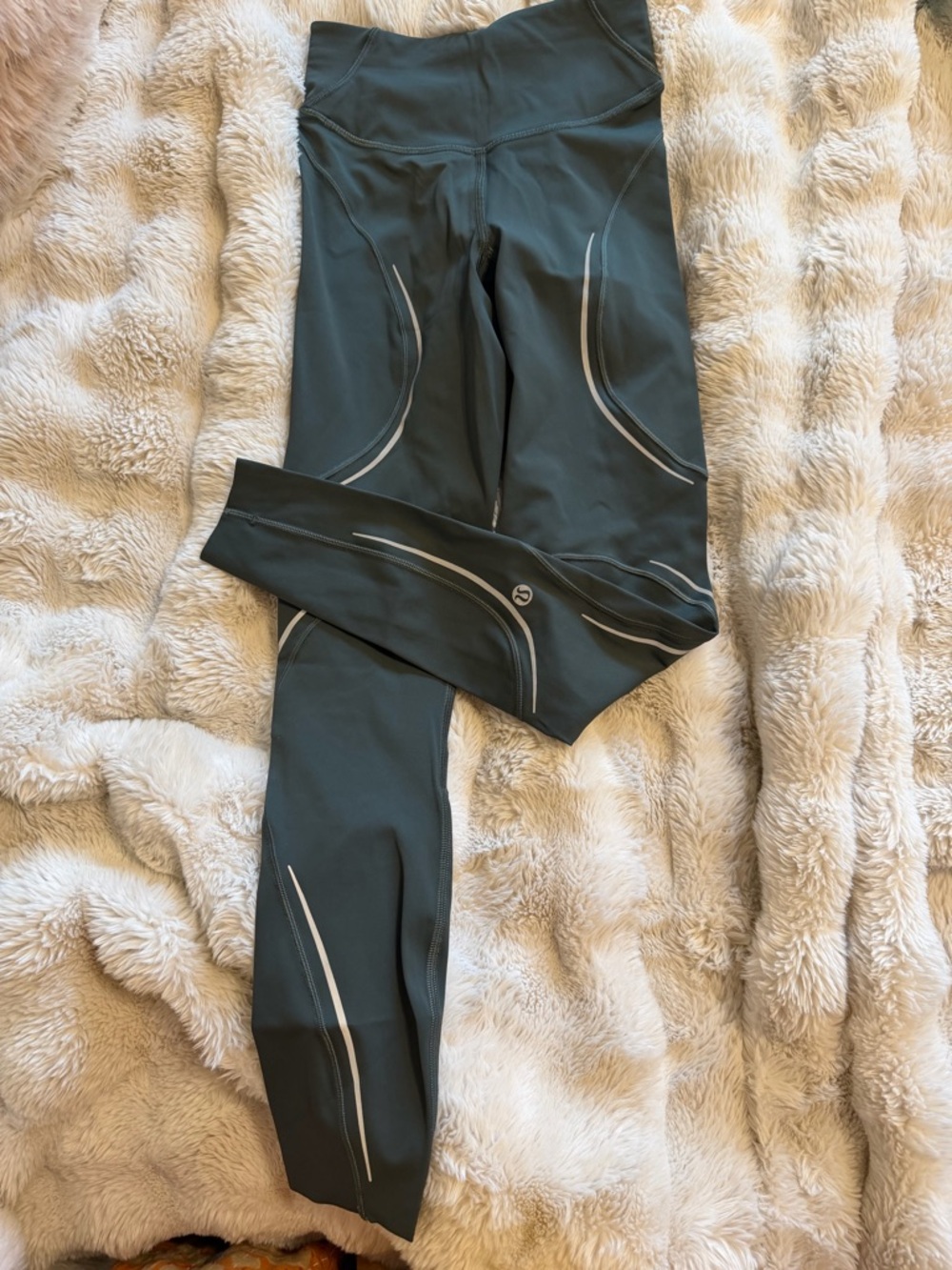 lululemon athletica Teal High-Rise Reflective Leggings